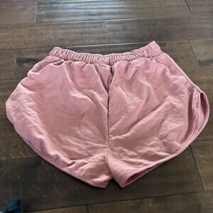 PrettyLittleThing Women's Size‎ 12 Peach Sweat Shorts High Waisted Runner Shorts